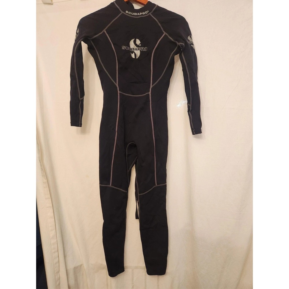 Scubapro Wetsuit Dive Suit Womens Small Black Full Body Neoprene Swim Gear Scuba